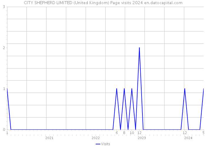 CITY SHEPHERD LIMITED (United Kingdom) Page visits 2024 
