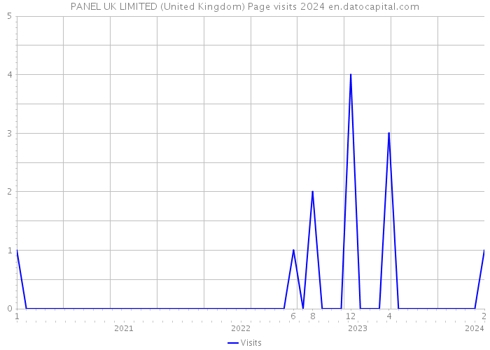 PANEL UK LIMITED (United Kingdom) Page visits 2024 