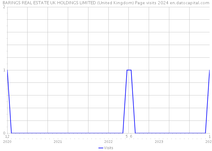 BARINGS REAL ESTATE UK HOLDINGS LIMITED (United Kingdom) Page visits 2024 