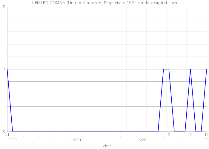 KHALED GOMAA (United Kingdom) Page visits 2024 