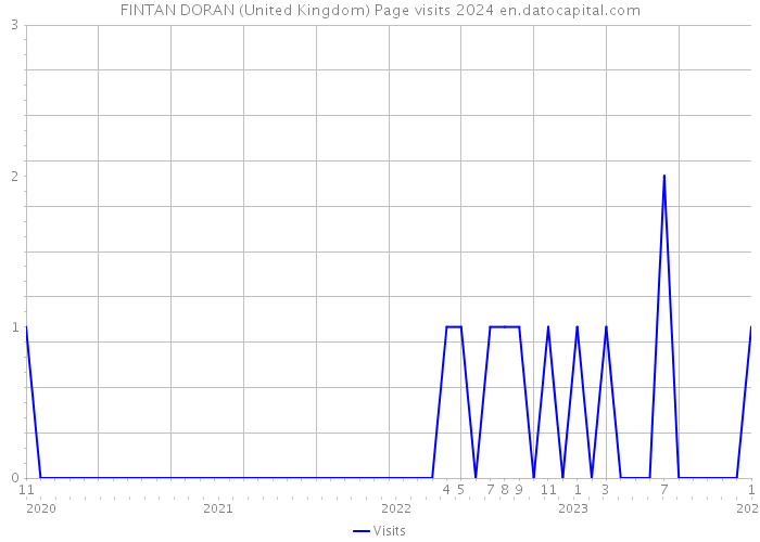 FINTAN DORAN (United Kingdom) Page visits 2024 