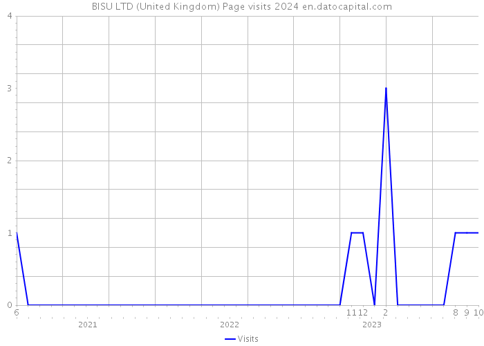 BISU LTD (United Kingdom) Page visits 2024 