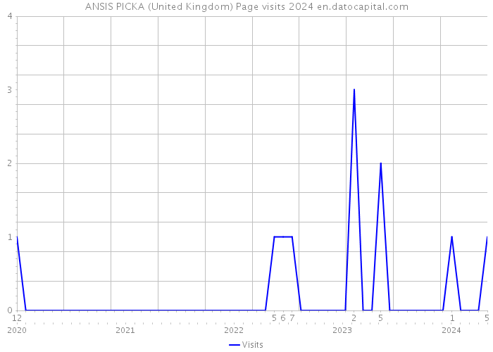 ANSIS PICKA (United Kingdom) Page visits 2024 