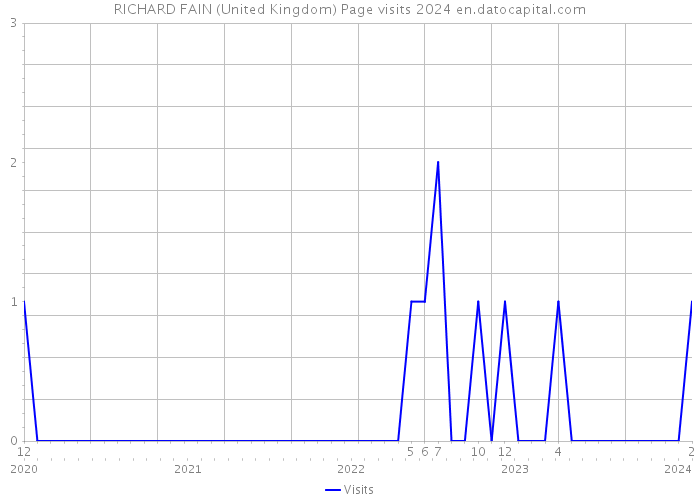 RICHARD FAIN (United Kingdom) Page visits 2024 