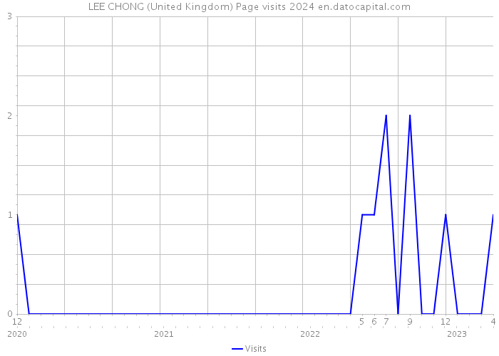 LEE CHONG (United Kingdom) Page visits 2024 