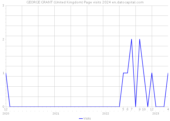GEORGE GRANT (United Kingdom) Page visits 2024 