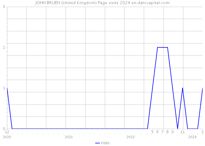 JOHN BRUEN (United Kingdom) Page visits 2024 