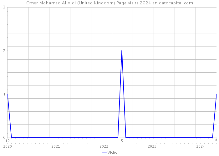 Omer Mohamed Al Aidi (United Kingdom) Page visits 2024 
