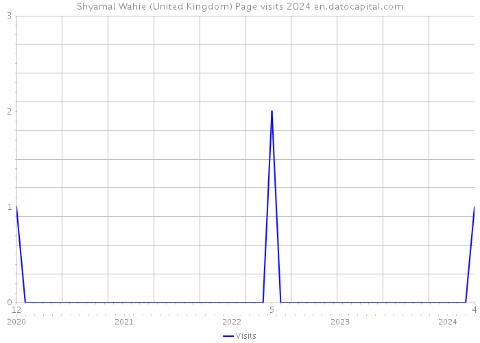 Shyamal Wahie (United Kingdom) Page visits 2024 
