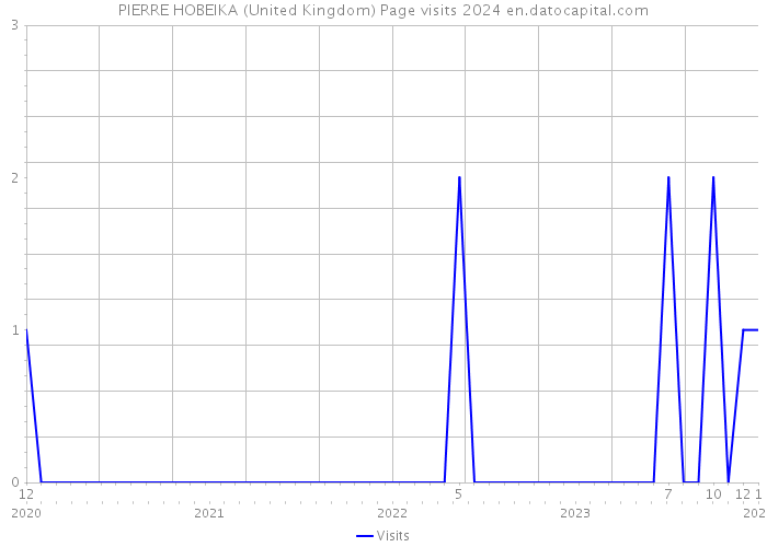 PIERRE HOBEIKA (United Kingdom) Page visits 2024 