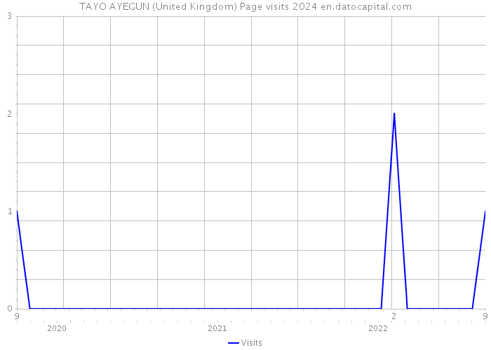 TAYO AYEGUN (United Kingdom) Page visits 2024 