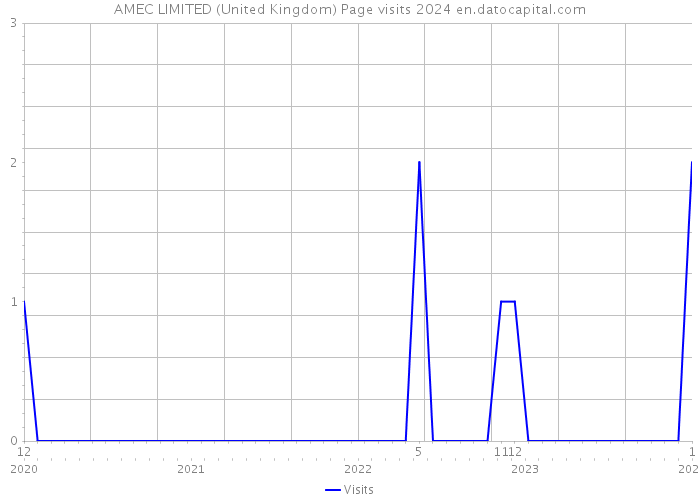 AMEC LIMITED (United Kingdom) Page visits 2024 