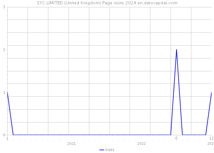 SYC LIMITED (United Kingdom) Page visits 2024 