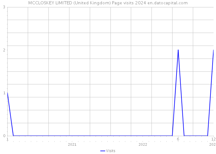 MCCLOSKEY LIMITED (United Kingdom) Page visits 2024 
