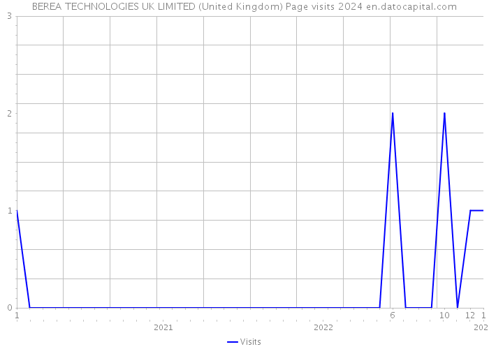 BEREA TECHNOLOGIES UK LIMITED (United Kingdom) Page visits 2024 