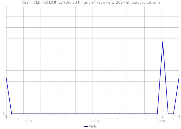 OBS (HOLDING) LIMITED (United Kingdom) Page visits 2024 