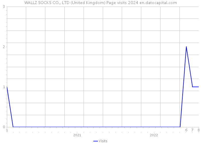 WALLZ SOCKS CO., LTD (United Kingdom) Page visits 2024 