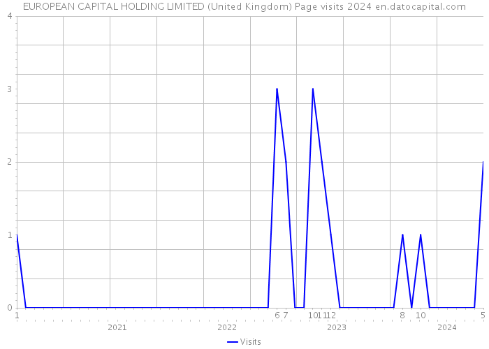 EUROPEAN CAPITAL HOLDING LIMITED (United Kingdom) Page visits 2024 