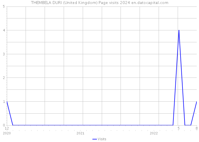 THEMBELA DURI (United Kingdom) Page visits 2024 