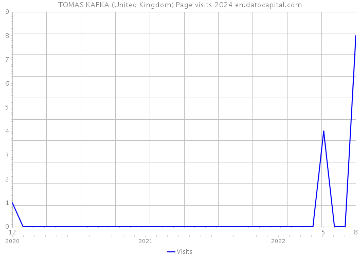 TOMAS KAFKA (United Kingdom) Page visits 2024 