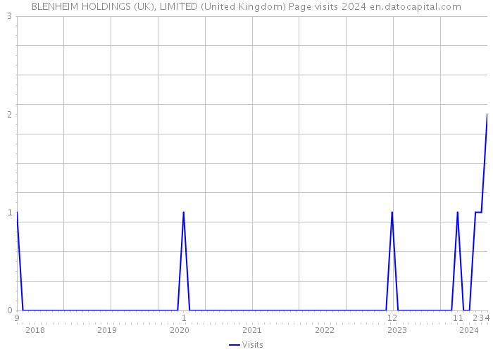 BLENHEIM HOLDINGS (UK), LIMITED (United Kingdom) Page visits 2024 