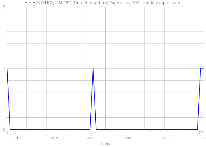 H A HOLDINGS, LIMITED (United Kingdom) Page visits 2024 