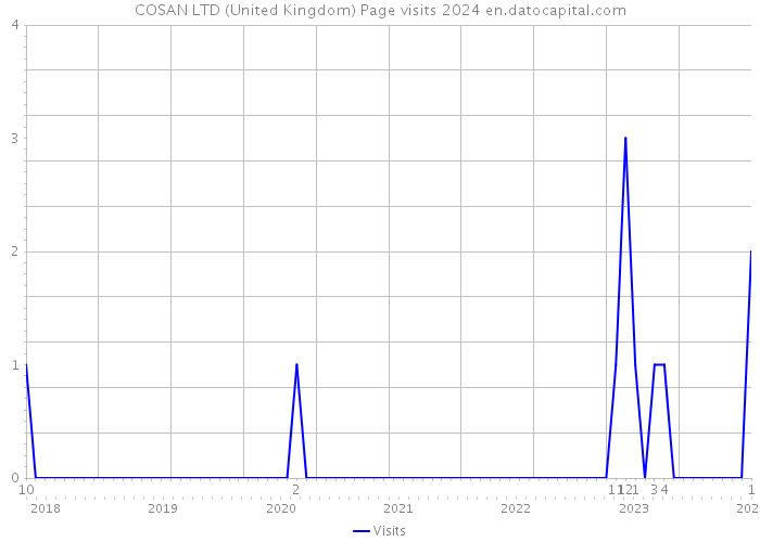 COSAN LTD (United Kingdom) Page visits 2024 