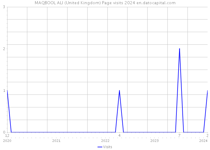MAQBOOL ALI (United Kingdom) Page visits 2024 