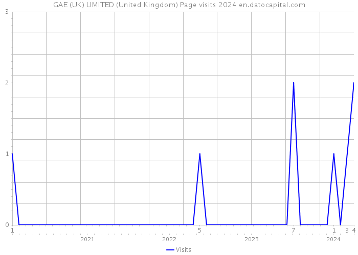 GAE (UK) LIMITED (United Kingdom) Page visits 2024 