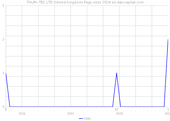 TAURI-TEC LTD (United Kingdom) Page visits 2024 