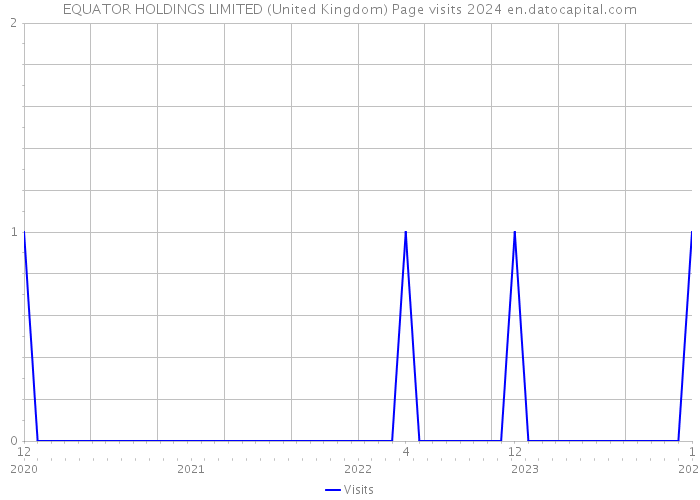 EQUATOR HOLDINGS LIMITED (United Kingdom) Page visits 2024 
