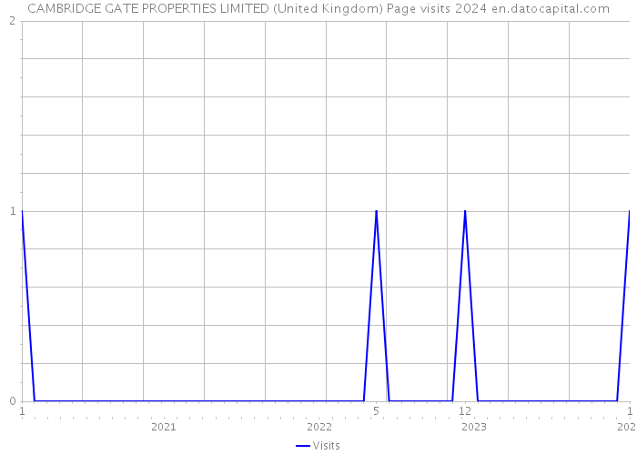 CAMBRIDGE GATE PROPERTIES LIMITED (United Kingdom) Page visits 2024 