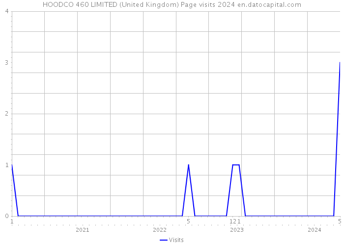 HOODCO 460 LIMITED (United Kingdom) Page visits 2024 