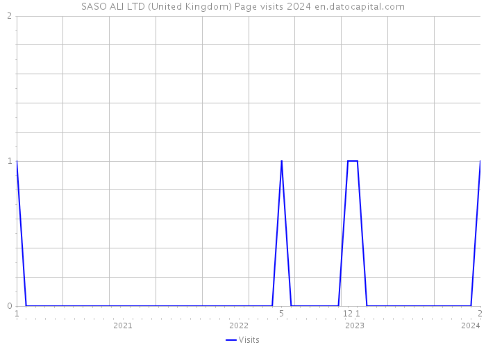 SASO ALI LTD (United Kingdom) Page visits 2024 