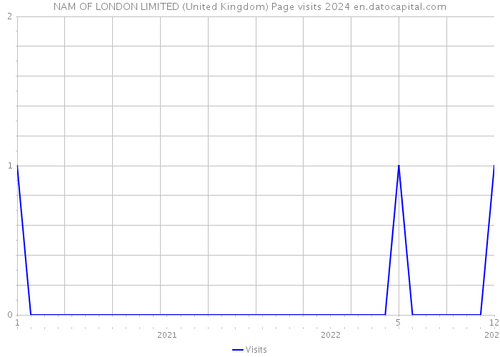 NAM OF LONDON LIMITED (United Kingdom) Page visits 2024 