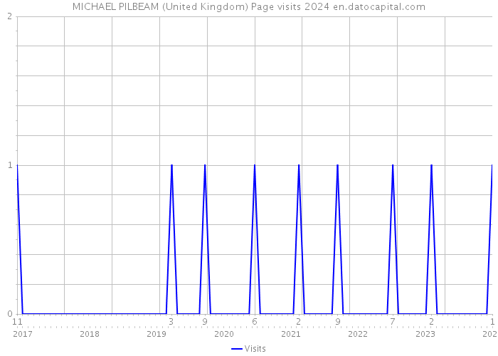 MICHAEL PILBEAM (United Kingdom) Page visits 2024 