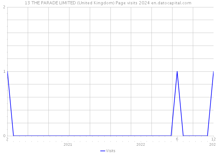 13 THE PARADE LIMITED (United Kingdom) Page visits 2024 