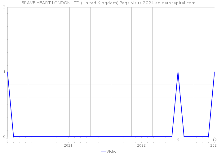 BRAVE HEART LONDON LTD (United Kingdom) Page visits 2024 