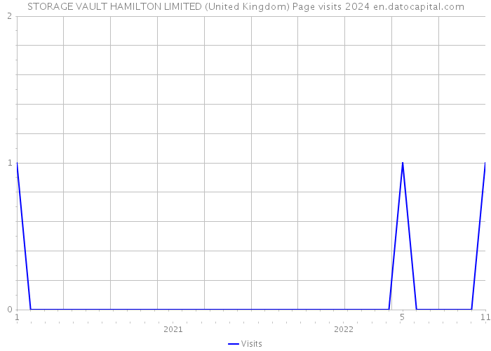 STORAGE VAULT HAMILTON LIMITED (United Kingdom) Page visits 2024 