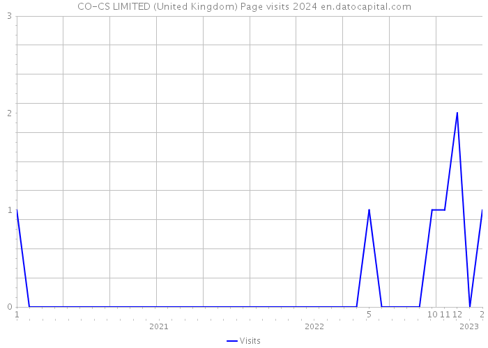 CO-CS LIMITED (United Kingdom) Page visits 2024 