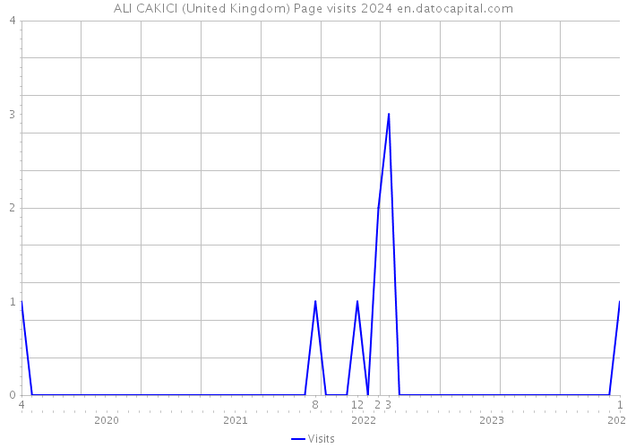 ALI CAKICI (United Kingdom) Page visits 2024 