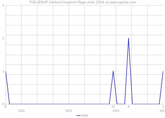 TGE GROUP (United Kingdom) Page visits 2024 