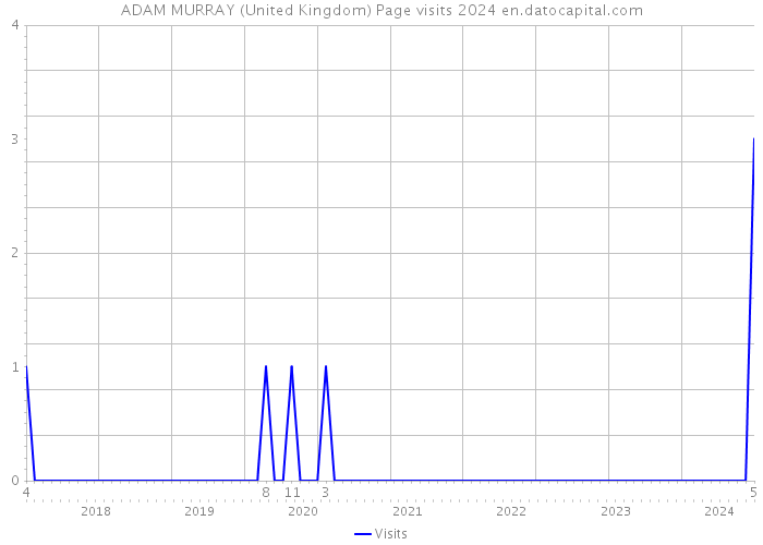 ADAM MURRAY (United Kingdom) Page visits 2024 