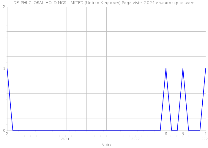 DELPHI GLOBAL HOLDINGS LIMITED (United Kingdom) Page visits 2024 