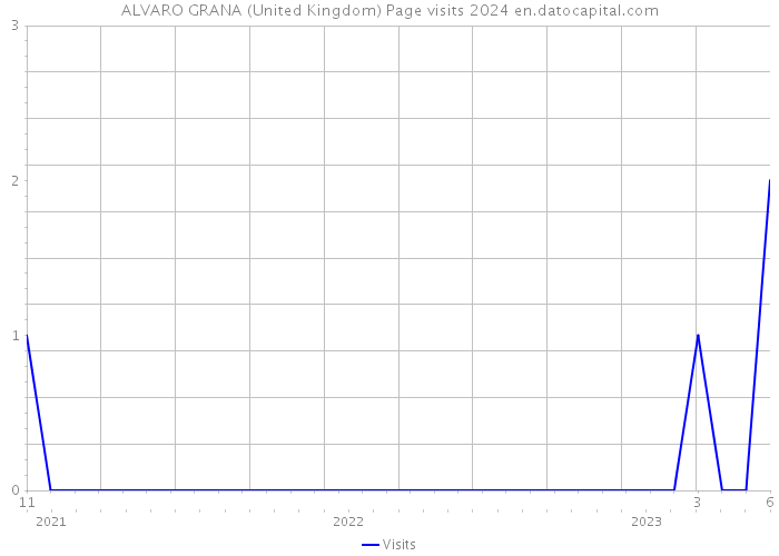 ALVARO GRANA (United Kingdom) Page visits 2024 