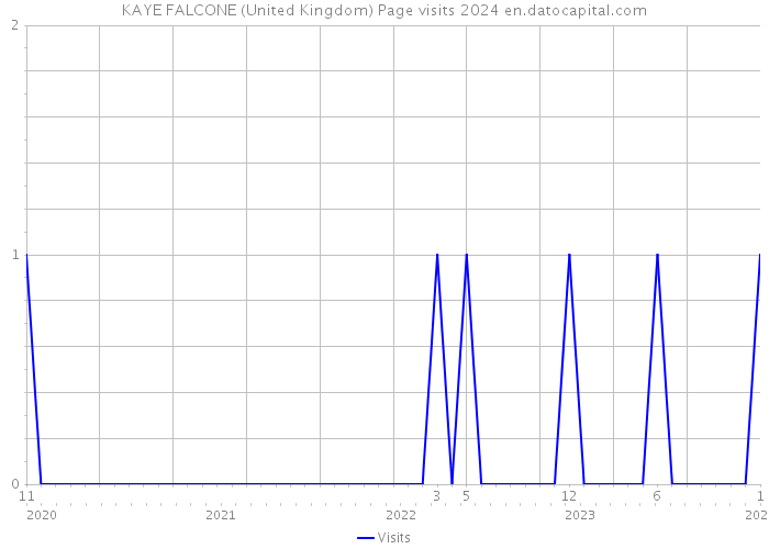 KAYE FALCONE (United Kingdom) Page visits 2024 