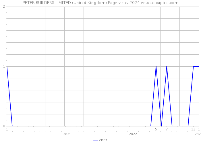 PETER BUILDERS LIMITED (United Kingdom) Page visits 2024 