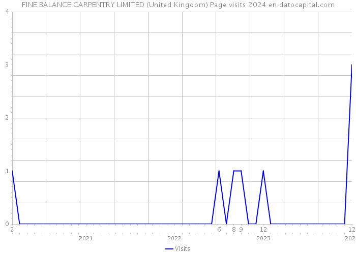FINE BALANCE CARPENTRY LIMITED (United Kingdom) Page visits 2024 