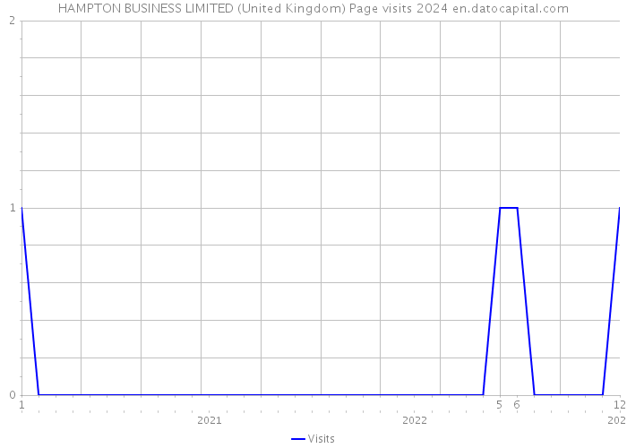 HAMPTON BUSINESS LIMITED (United Kingdom) Page visits 2024 