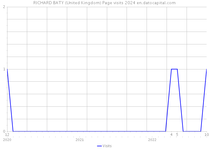 RICHARD BATY (United Kingdom) Page visits 2024 